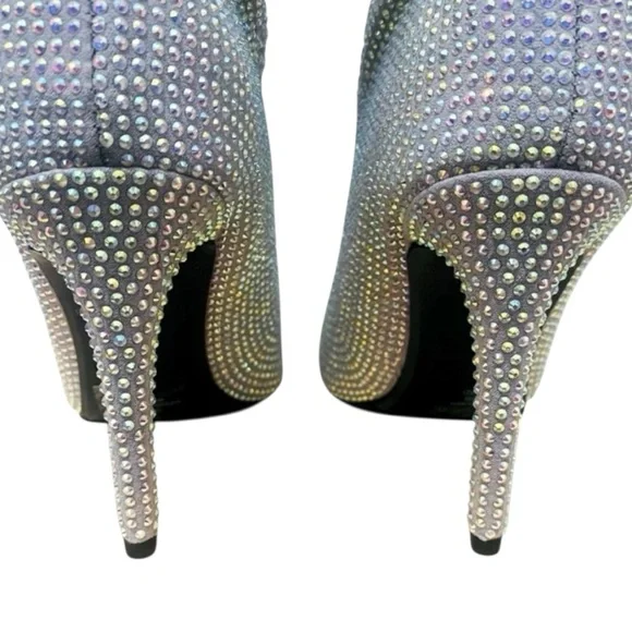 Nine West Stiletto Boots Women's Rhinestone Boots High Heeled Size 7.5 BRAND-NEW - Picture 6 of 11